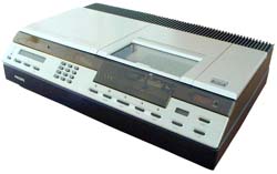 Um dos primeiros aparelhos de videocassete